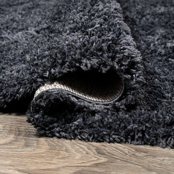 Groovy Solid Shag Area Rug